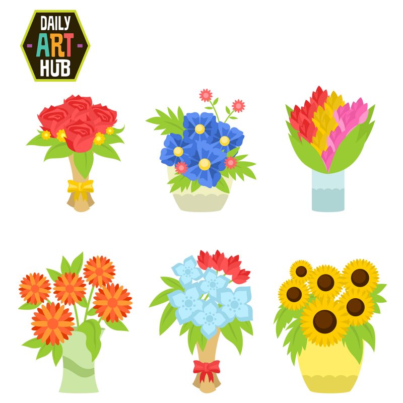 free clip art flower arrangements - photo #50