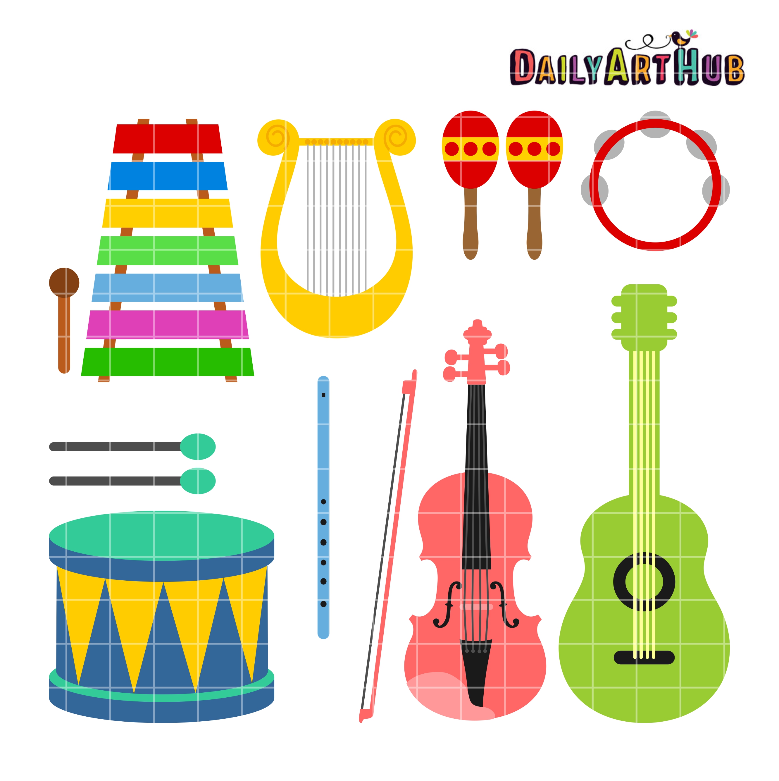 musical-instruments-clip-art-set-daily-art-hub