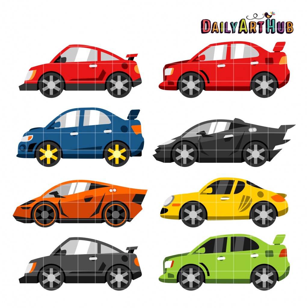 Race Cars Clip Art Set Daily Art Hub Graphics Alphabets Svg