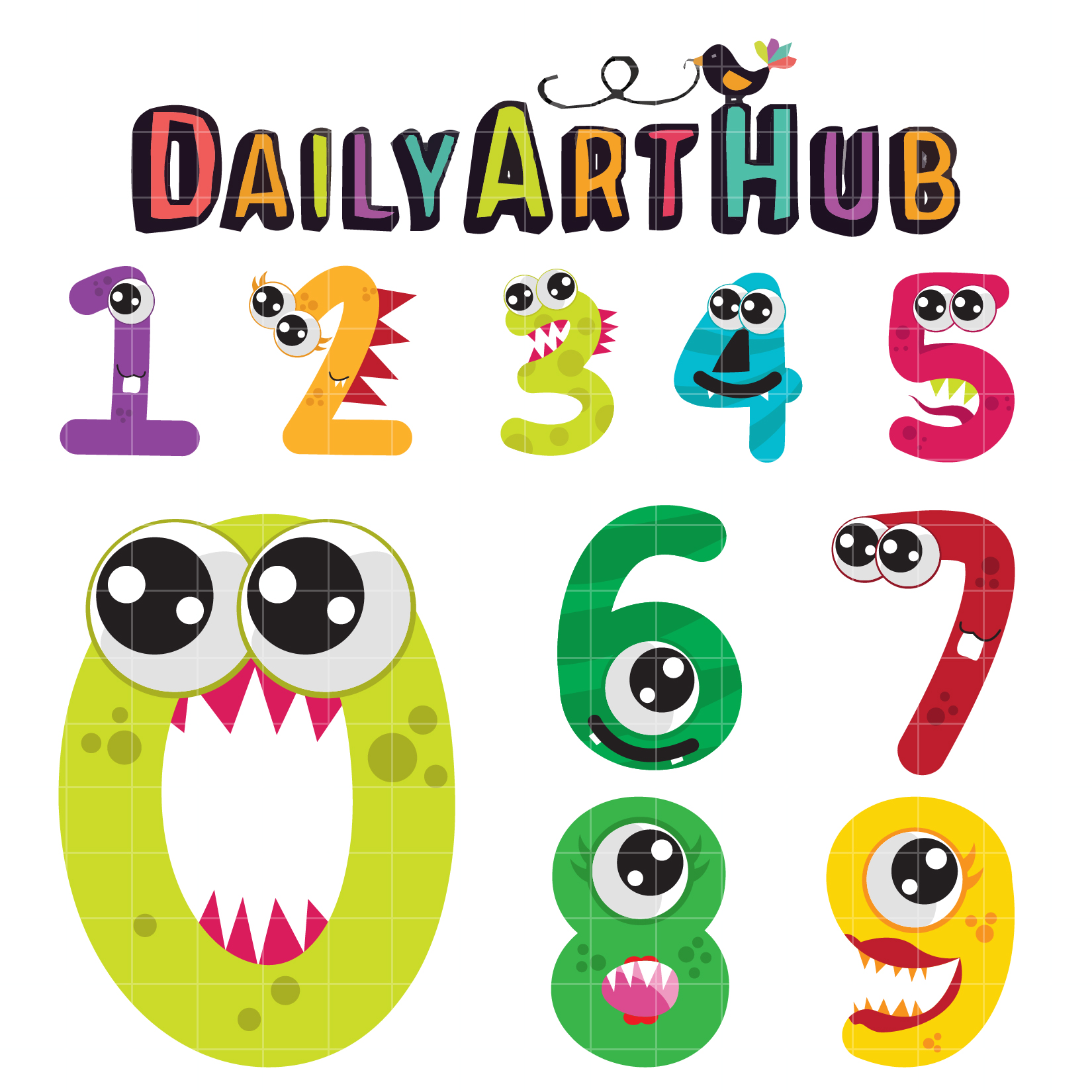 cute numbers clipart - photo #14