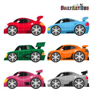 Cool Sports Cars Clip Art Set Daily Art Hub Graphics Alphabets Svg