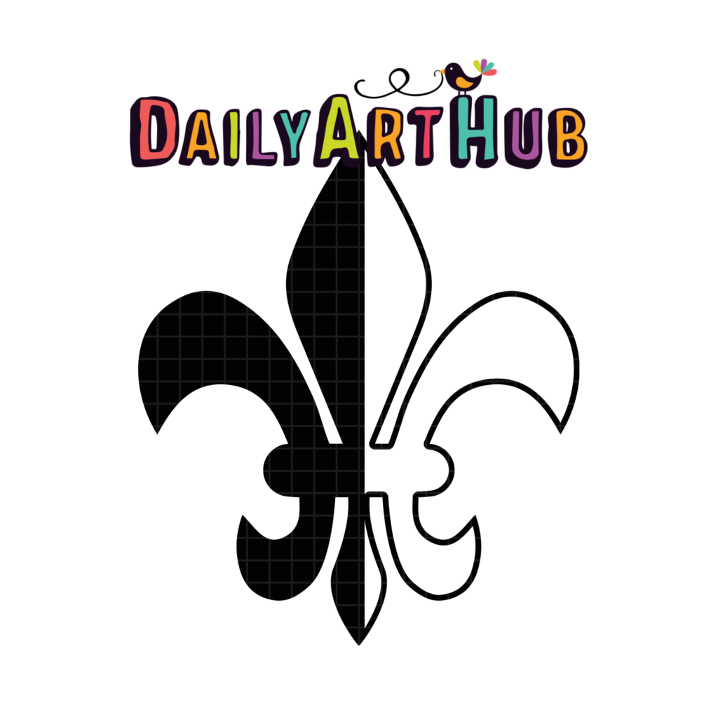 Free Fleur De Lis Outline Clip Art Daily Art Hub Graphics