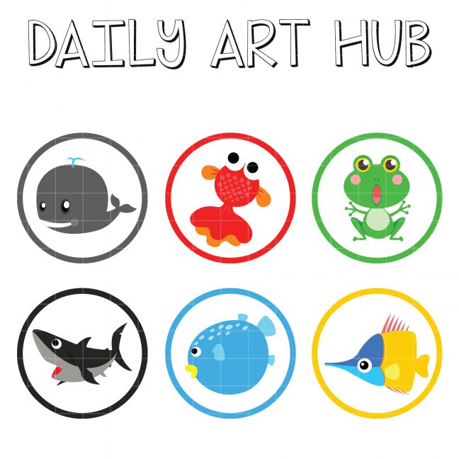 Cute Marine Animals Clip Art Set – Daily Art Hub // Graphics, Alphabets ...