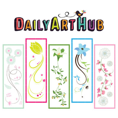 Cutesy Hair Ribbons Clip Art Set – Daily Art Hub // Graphics