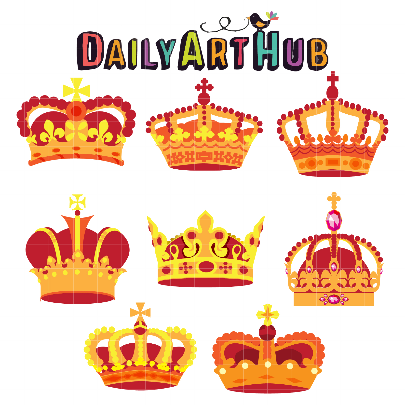 gold royal crown clip art