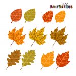 Autumn Leaves Clip Art Set – Daily Art Hub // Graphics, Alphabets & SVG