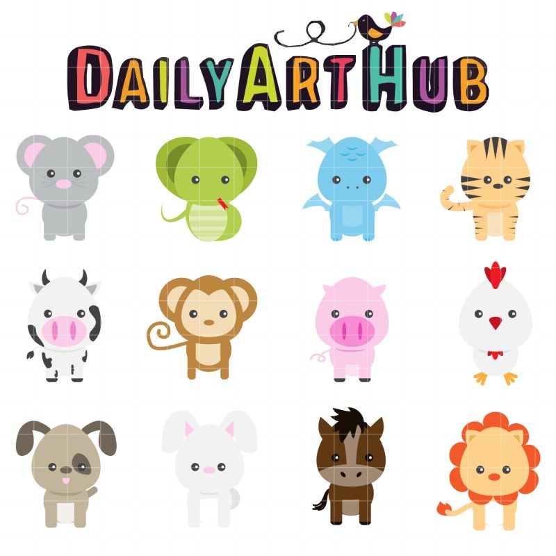 Cute Animals Clip Art Set | Daily Art Hub - Free Clip Art Everyday