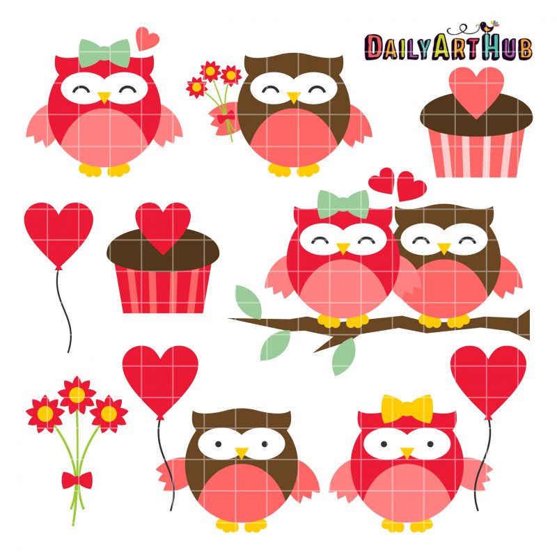 valentine's day owl clipart - photo #25