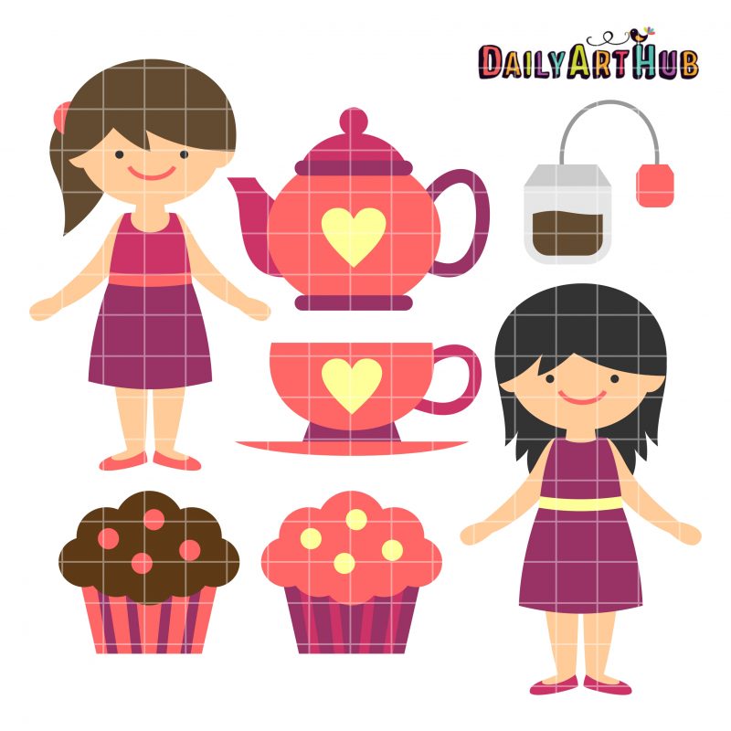 Tea Time Clip Art Set | Daily Art Hub - Free Clip Art Everyday