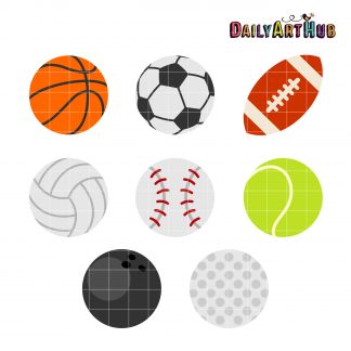 Sports Balls Clip Art Set Daily Art Hub Free Clip Art Everyday