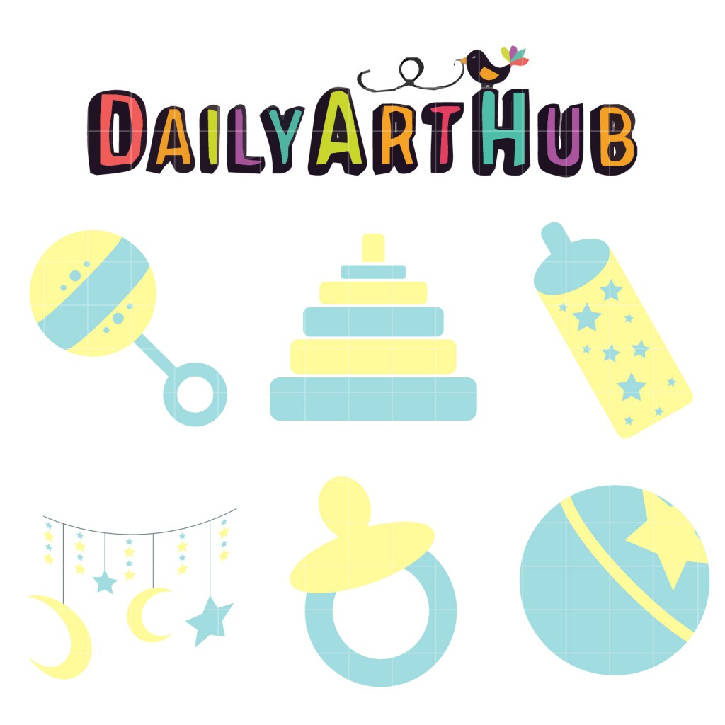 Baby Stuff Clip Art Set – Daily Art Hub // Graphics, Alphabets & SVG