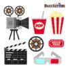 Movie Clip Art Set – Daily Art Hub // Graphics, Alphabets & SVG