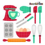 Baking Tools Clip Art Set – Daily Art Hub // Graphics, Alphabets & SVG