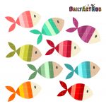 Colorful Fishes Clip Art Set – Daily Art Hub // Graphics, Alphabets & SVG