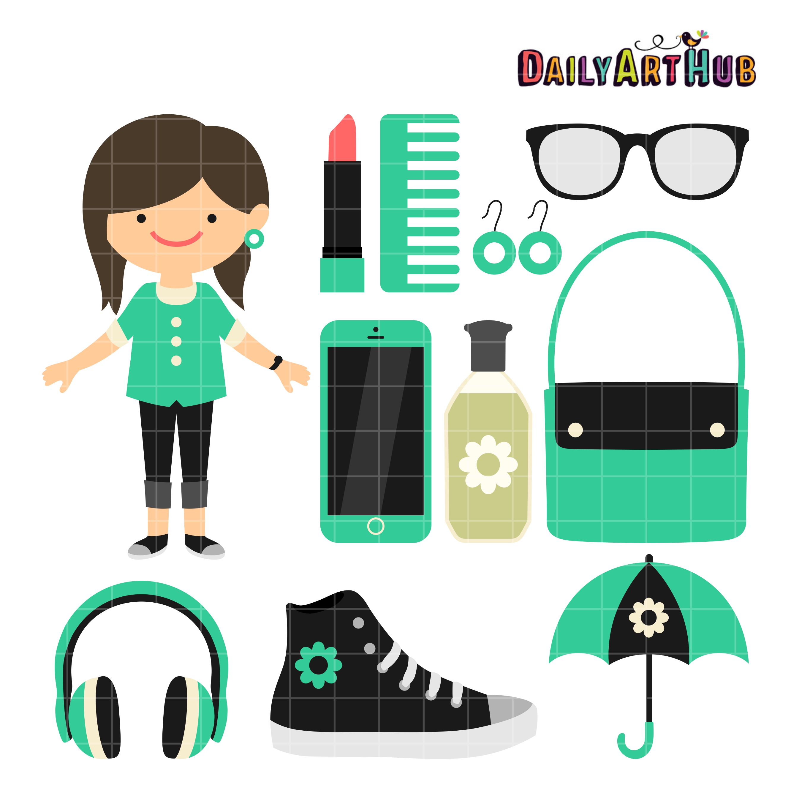 girl things clipart - photo #1