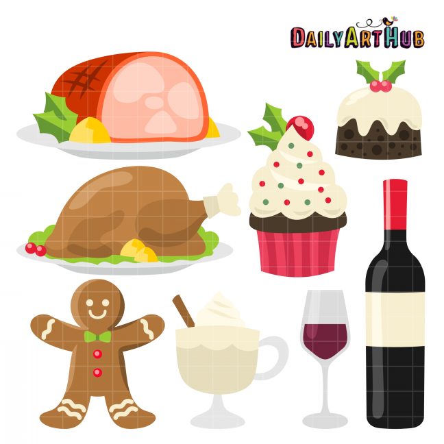 Christmas Foods Clip Art Set – Daily Art Hub – Free Clip Art Everyday