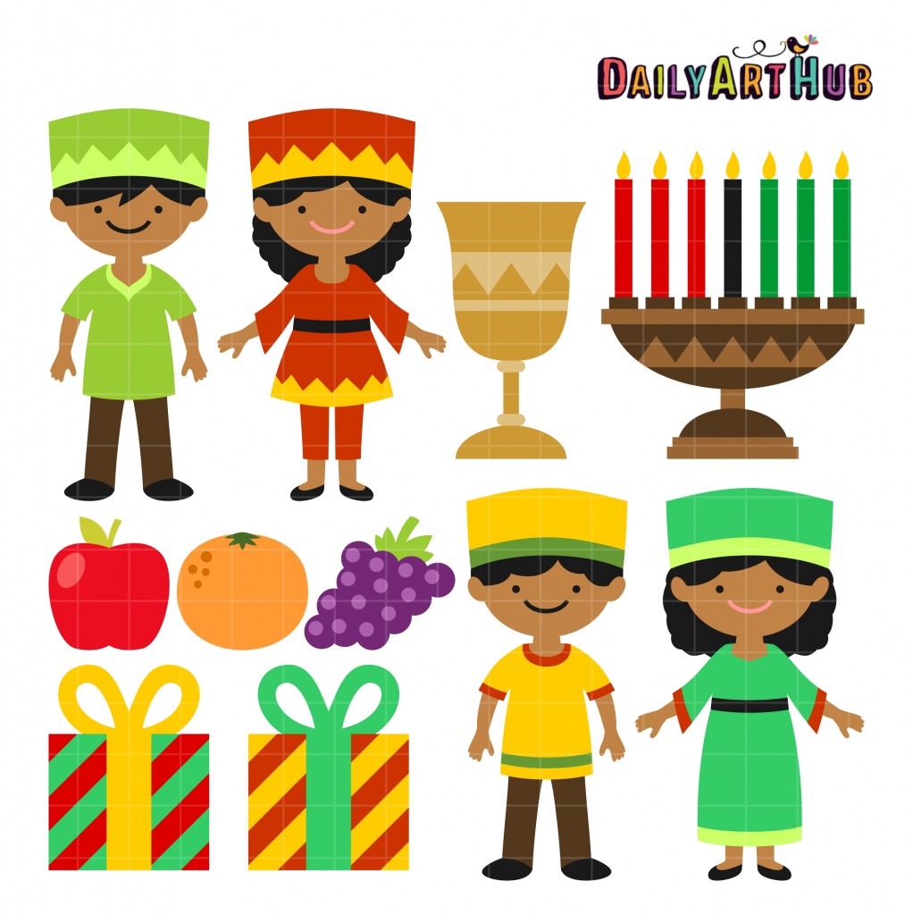 Happy Kwanzaa Kids Clip Art Set Daily Art Hub // Graphics, Alphabets