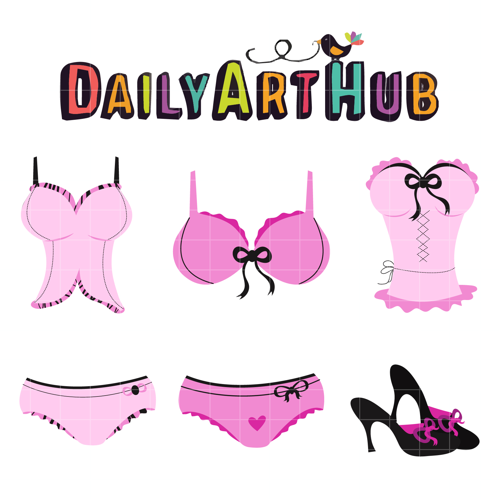 Pink Bra Cliparts, Stock Vector and Royalty Free Pink Bra Illustrations