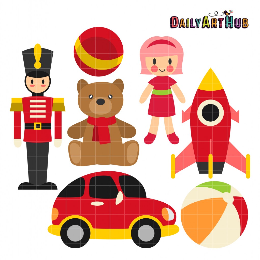 Xmas Toys Clip Art Set – Daily Art Hub // Graphics, Alphabets & SVG