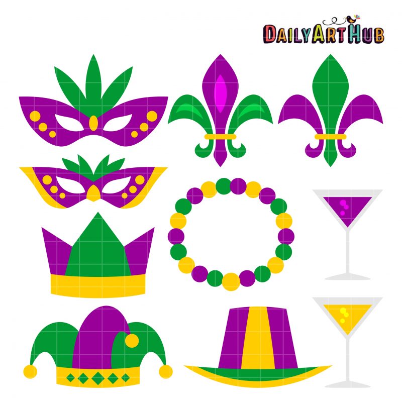 Mardi Gras Clip Art Set | Daily Art Hub - Free Clip Art Everyday