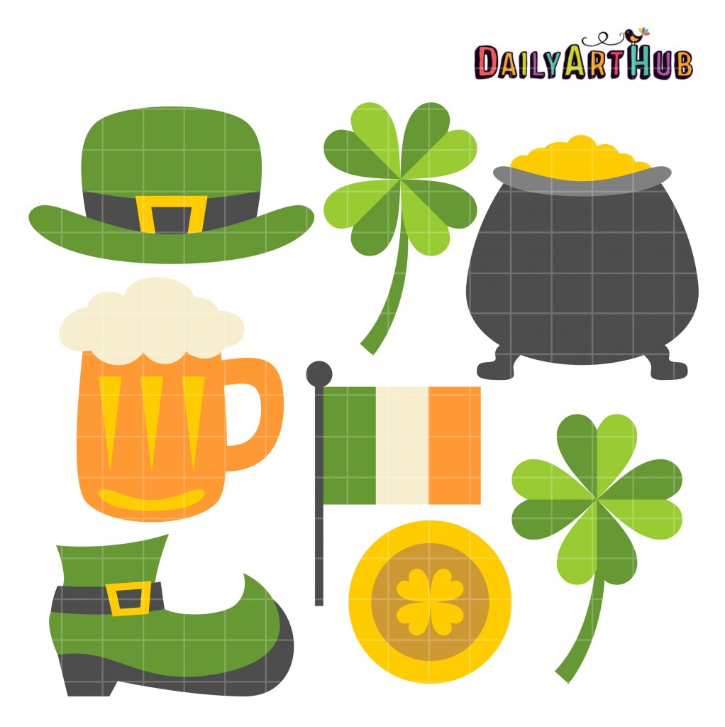 St. Patrick’s Day Clip Art Set Daily Art Hub // Graphics, Alphabets & SVG