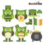 St. Patrick’s Day Owls Clip Art Set – Daily Art Hub // Graphics ...