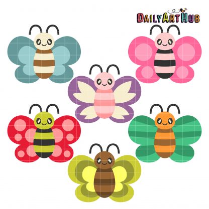 Baby Butterflies Clip Art Set – Daily Art Hub – Free Clip Art Everyday