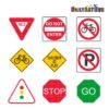 9 Road Signs Clip Art Set – Daily Art Hub // Graphics, Alphabets & SVG