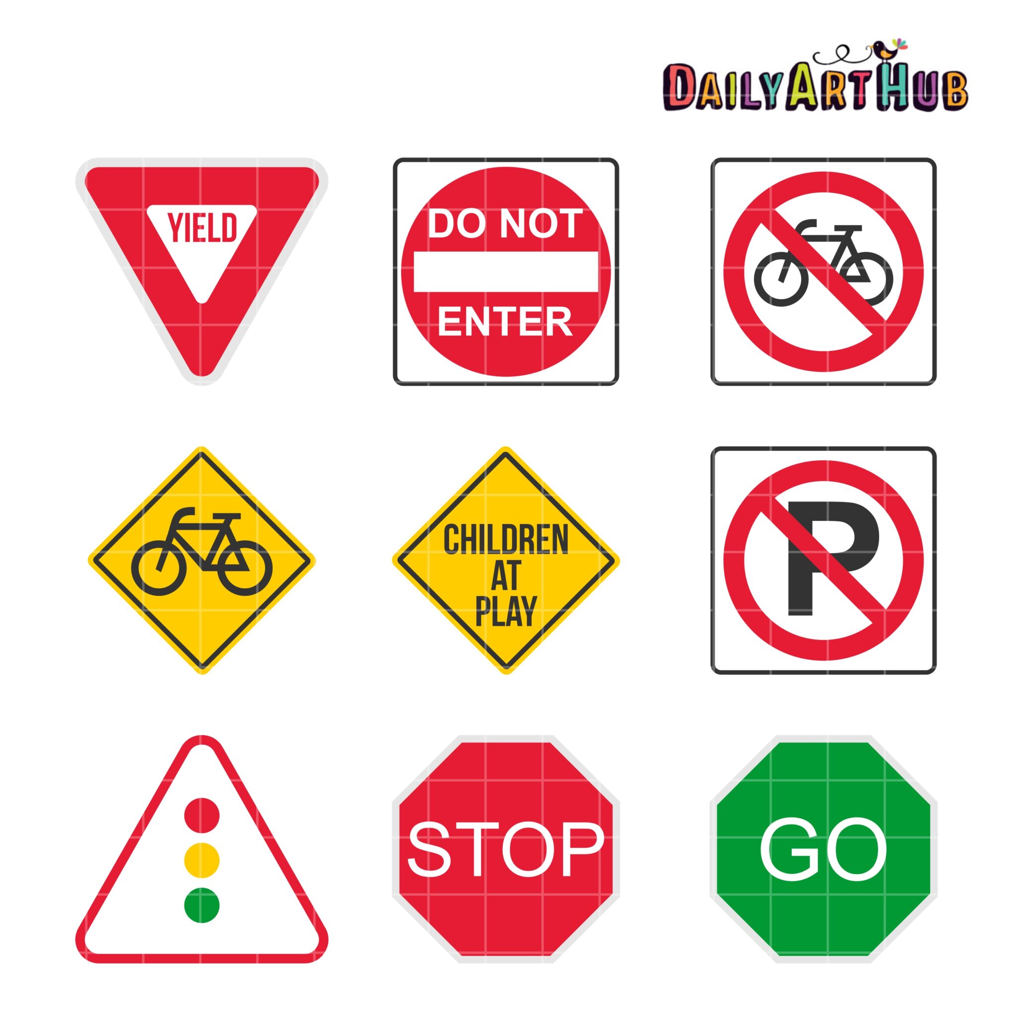 Road Signs Clip Art Set | lupon.gov.ph