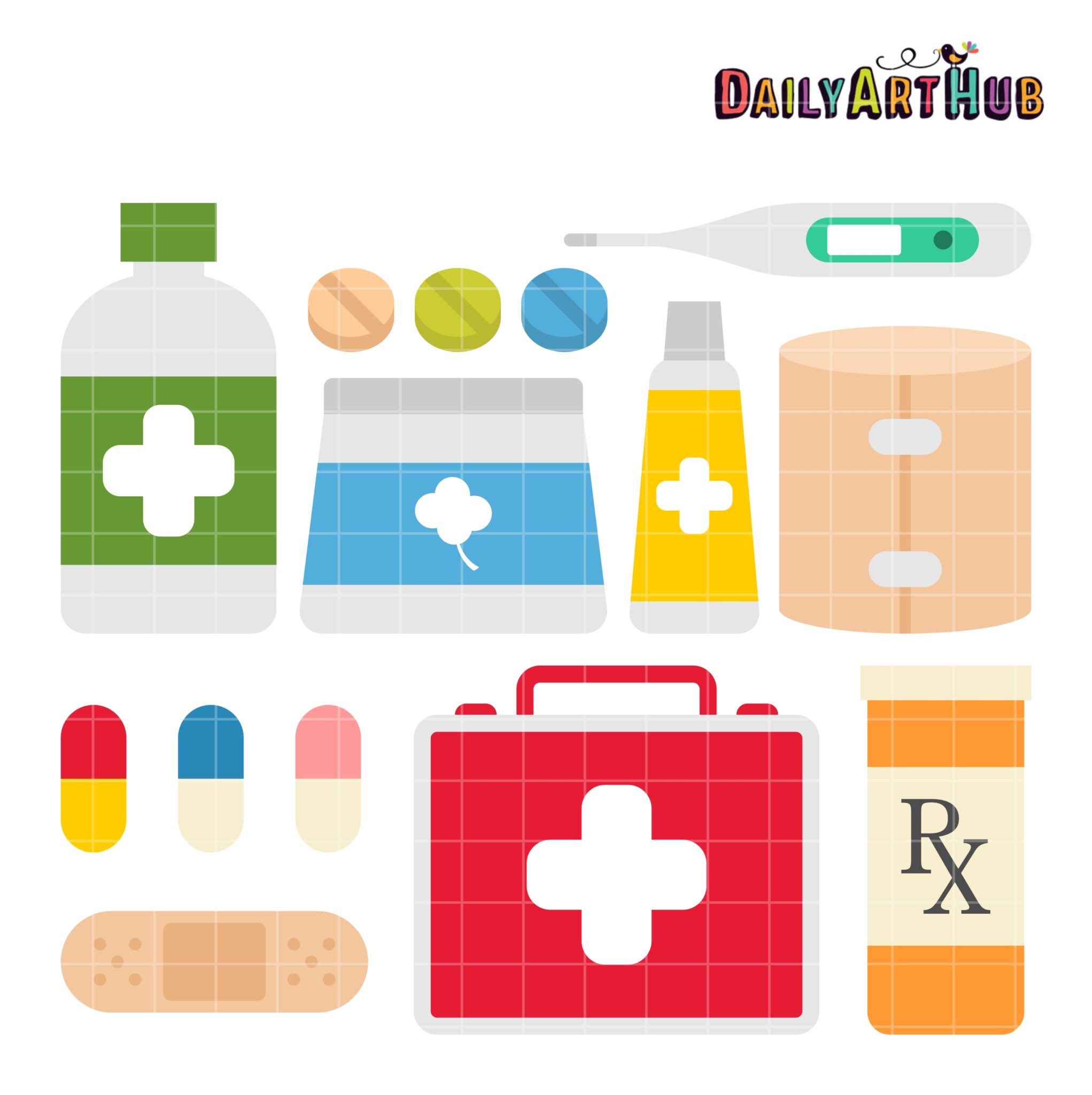first aid kit clipart