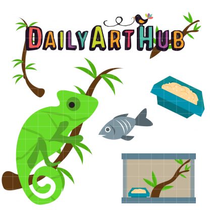 Chameleon Clip Art Set – Daily Art Hub – Free Clip Art Everyday