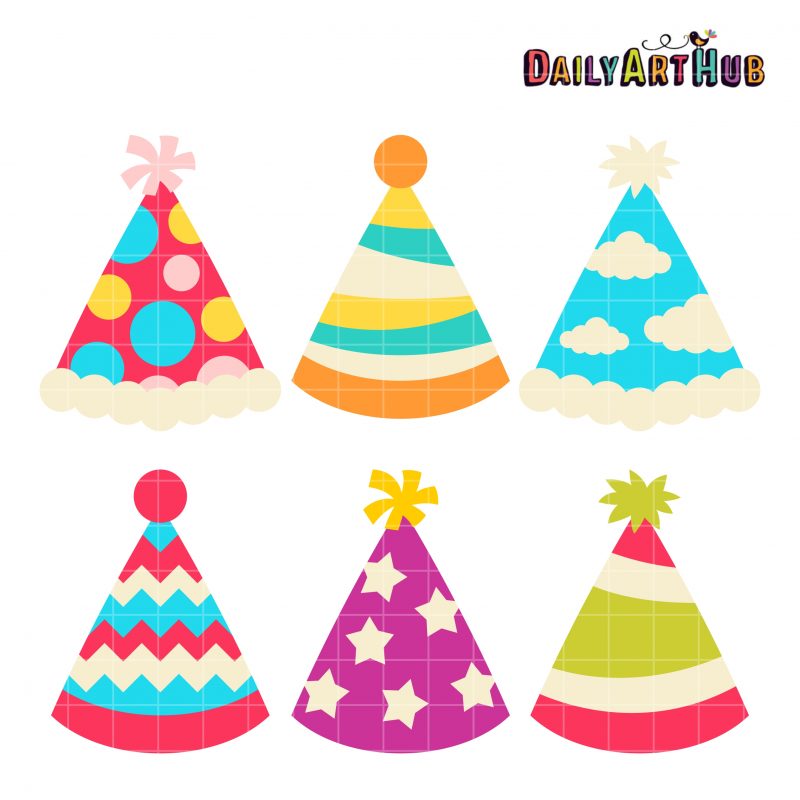 Party Hats Clip Art Set | Daily Art Hub - Free Clip Art Everyday