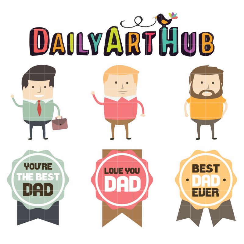 Father’s Day Clip Art Set | Daily Art Hub - Free Clip Art Everyday