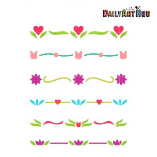 Simple Cute Borders Clip Art Set – Daily Art Hub – Free Clip Art Everyday