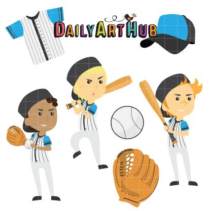 Baseball Boys Clip Art Set – Daily Art Hub – Free Clip Art Everyday