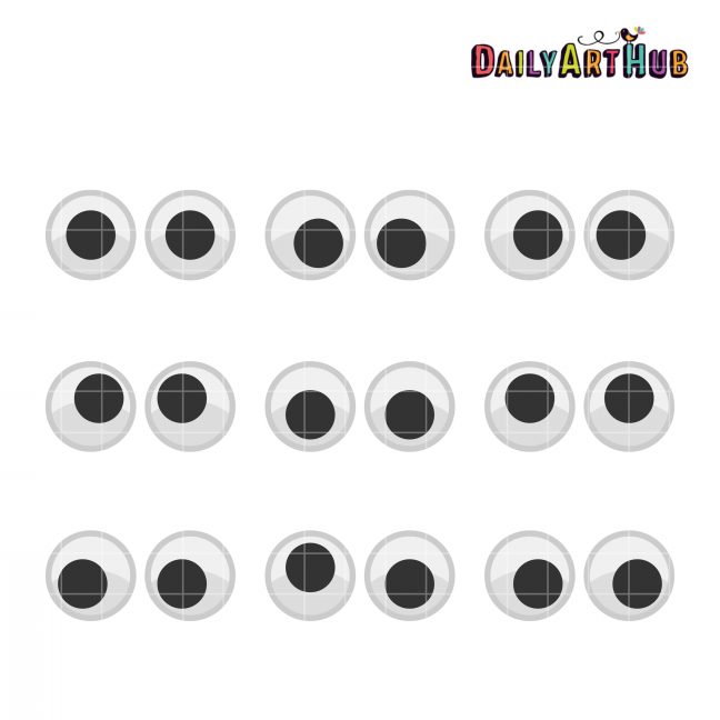 Googly Eyes Clip Art Set – Daily Art Hub – Free Clip Art Everyday