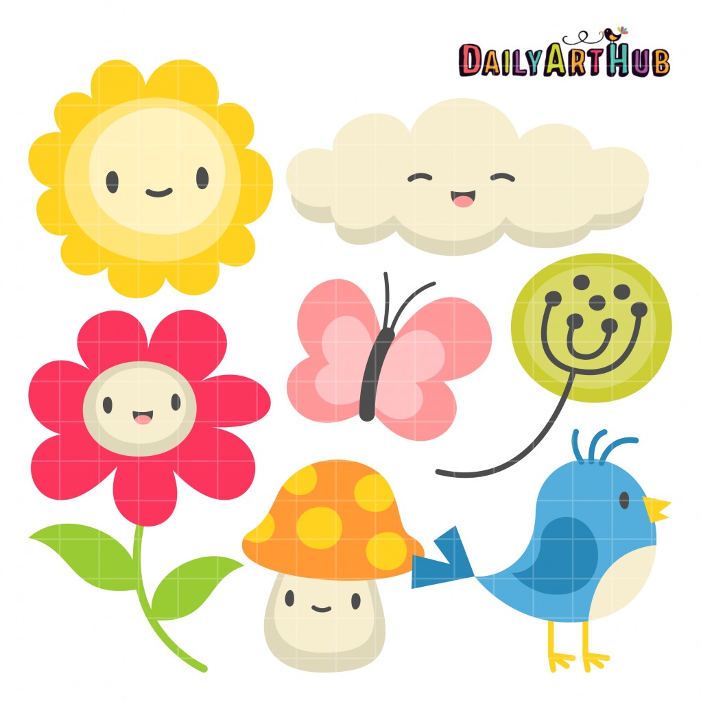 Little Cute Things Clip Art Set – Daily Art Hub // Graphics, Alphabets ...