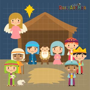 Nativity Scene Clip Art Set – Daily Art Hub // Graphics, Alphabets & SVG