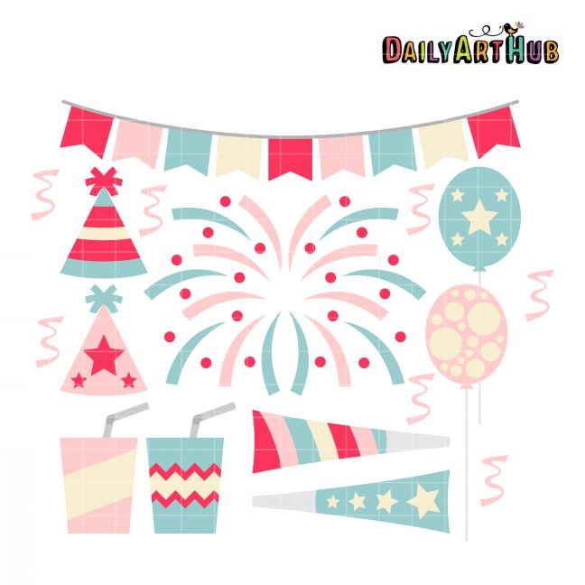 New Year Celebration Clip Art Set – Daily Art Hub – Free Clip Art Everyday