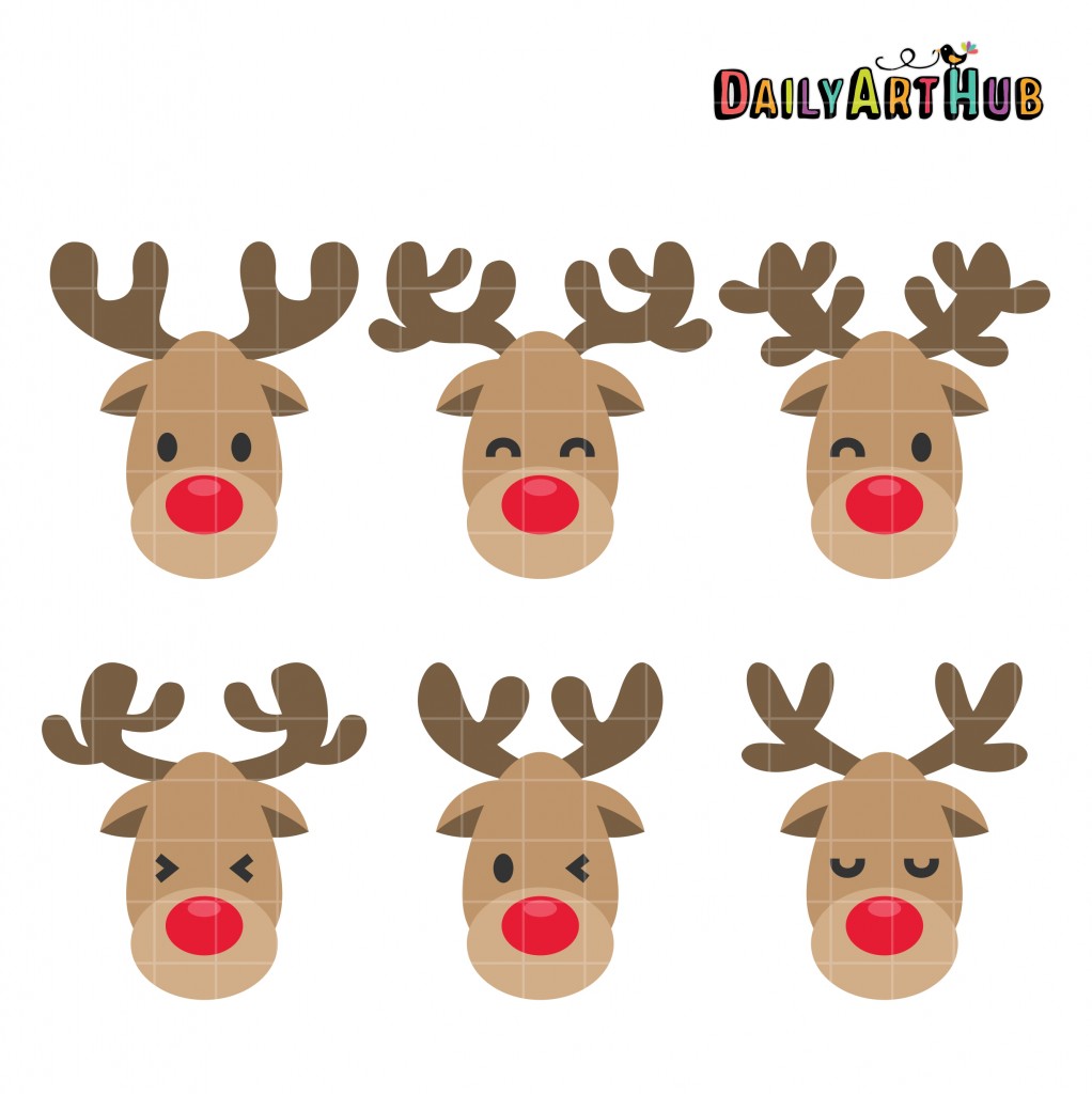 reindeer-faces-clip-art-set-daily-art-hub-graphics-alphabets-svg