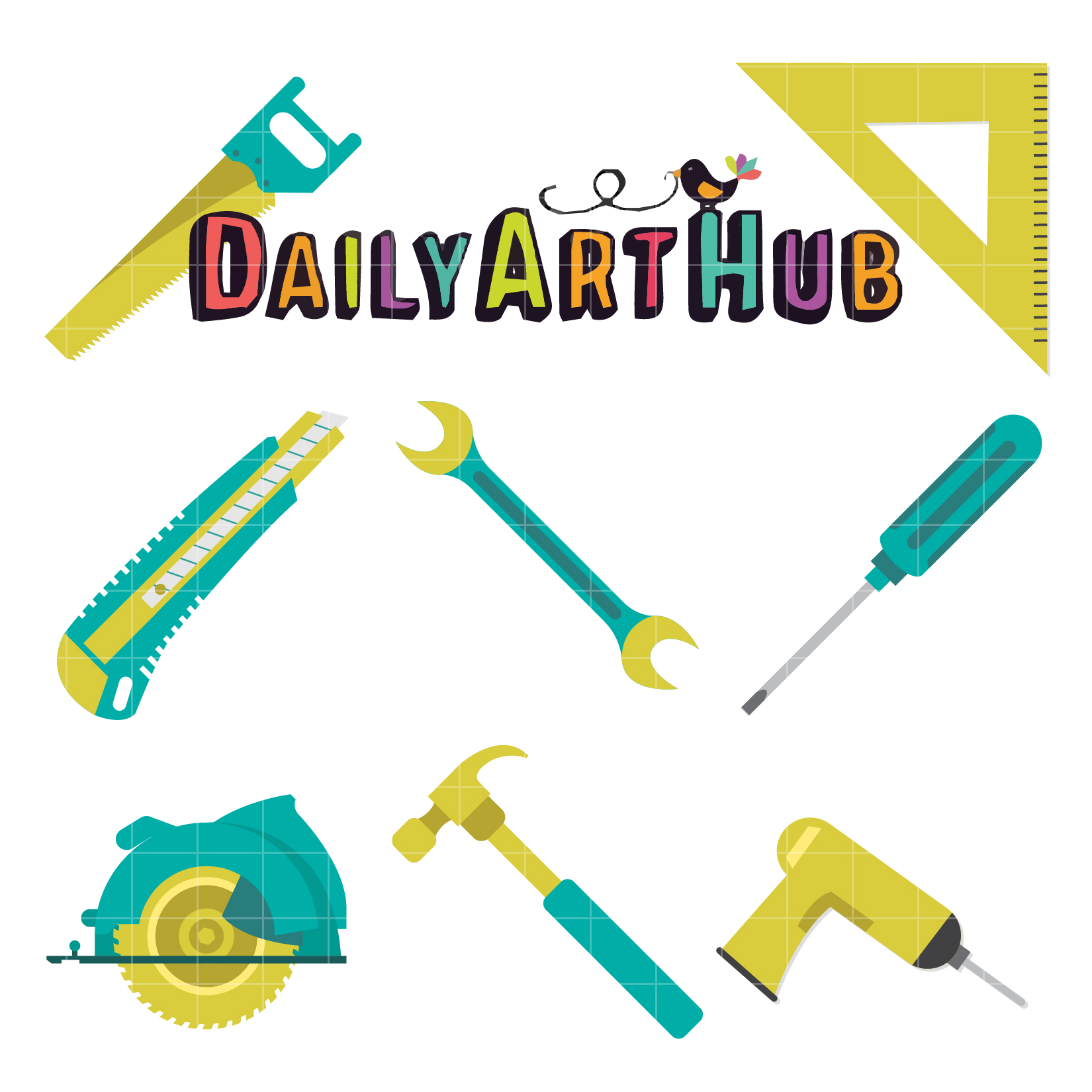 Carpentry Tools Clip Art Set Daily Art Hub Free Clip 