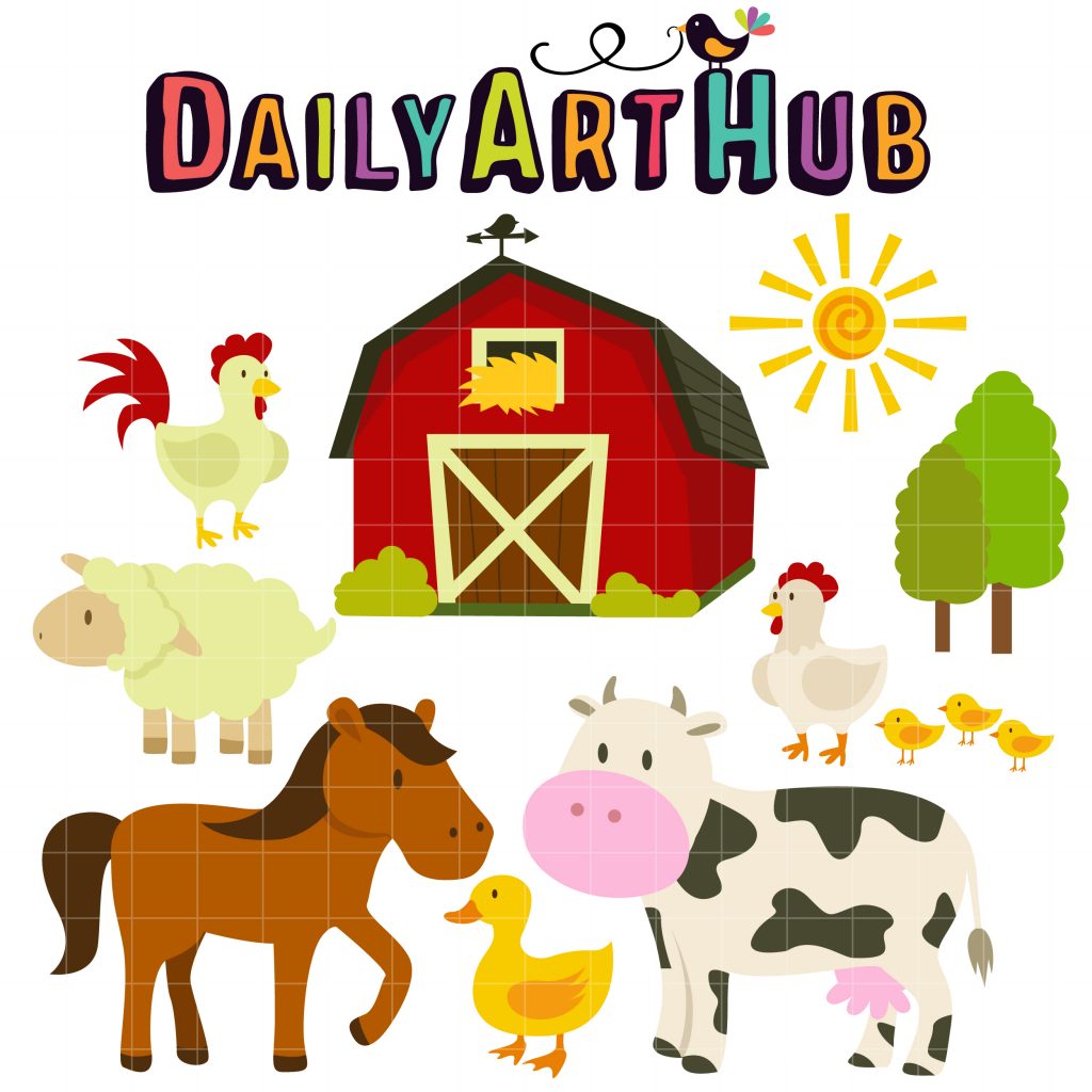 Farm Animals Clip Art Set – Daily Art Hub – Free Clip Art Everyday
