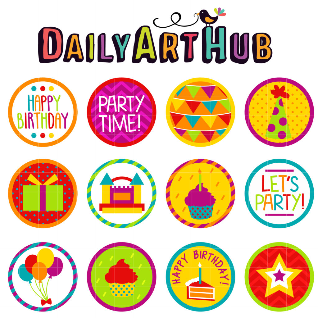 Party Time Clip Art Set – Daily Art Hub // Graphics, Alphabets & SVG