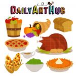 Thanksgiving Feast Clip Art Set – Daily Art Hub // Graphics, Alphabets ...