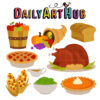 Thanksgiving Feast Clip Art Set – Daily Art Hub    Graphics, Alphabets 