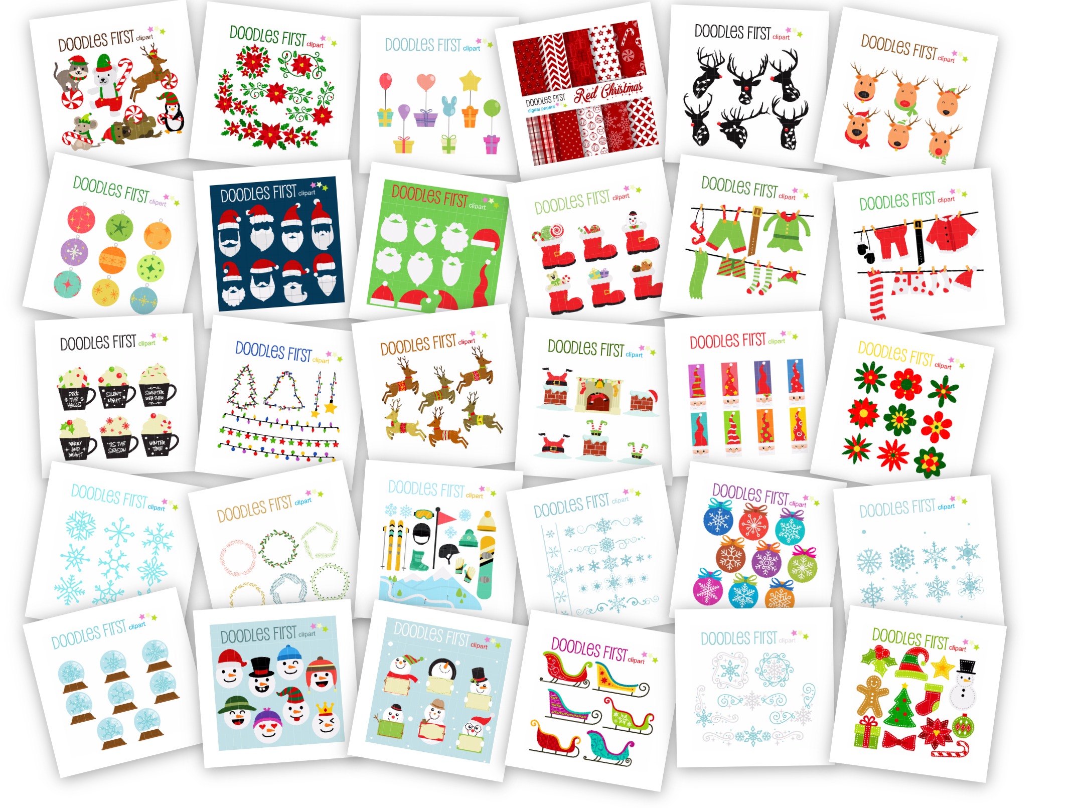 5,000 Top Christmas Clip Arts / Vector Arts for Crafts, Scrapbooking