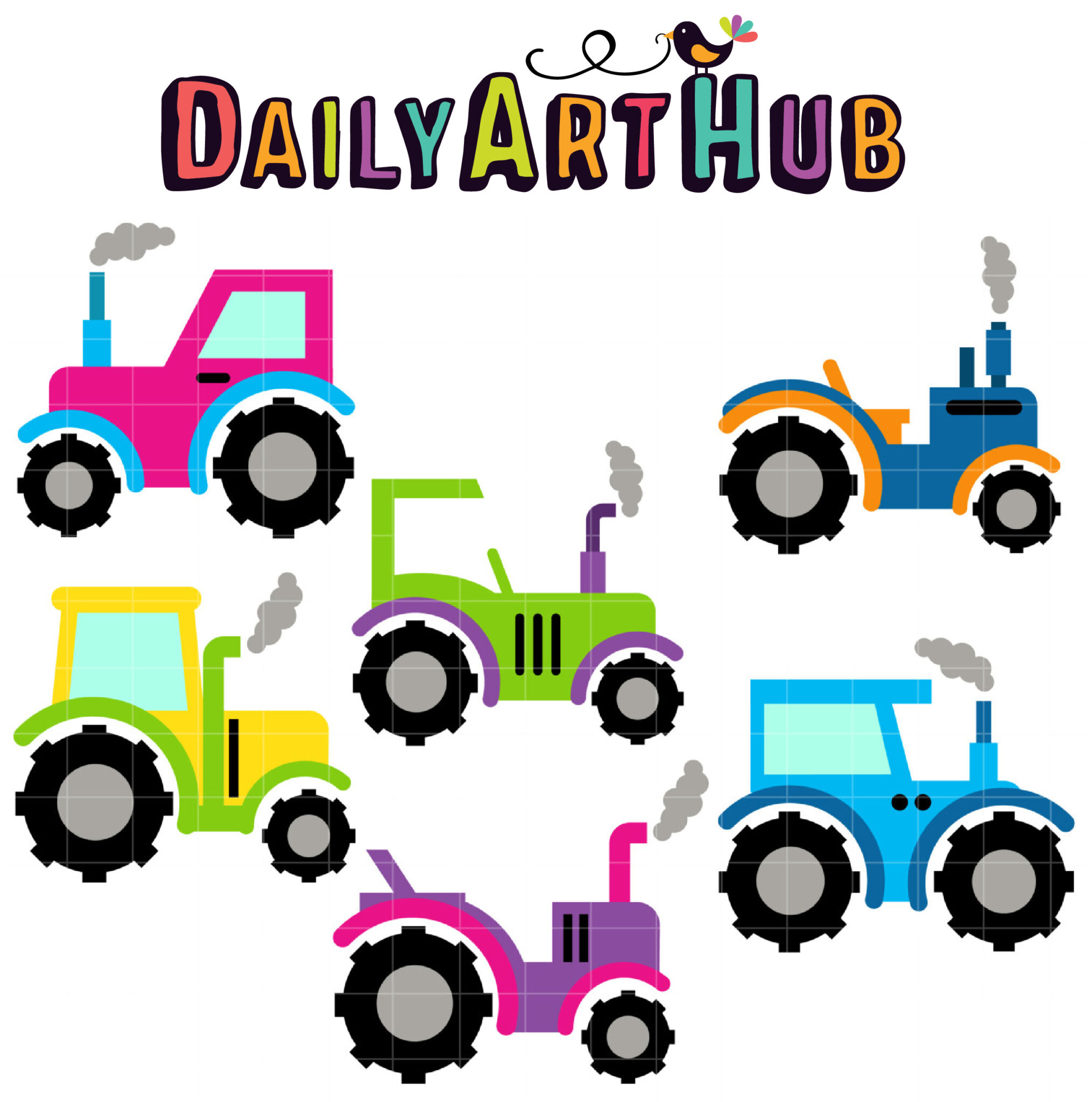 tractor clipart for kids