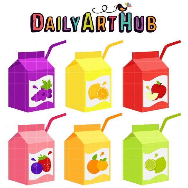 Juice Box Clip Art Set – Daily Art Hub – Free Clip Art Everyday