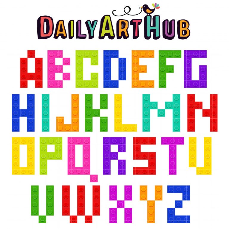 Building Blocks Alphabet Clip Art Set – Daily Art Hub // Graphics ...