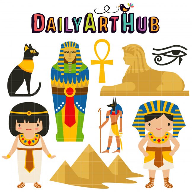 Ancient Egypt Clip Art Set – Daily Art Hub // Graphics, Alphabets & SVG